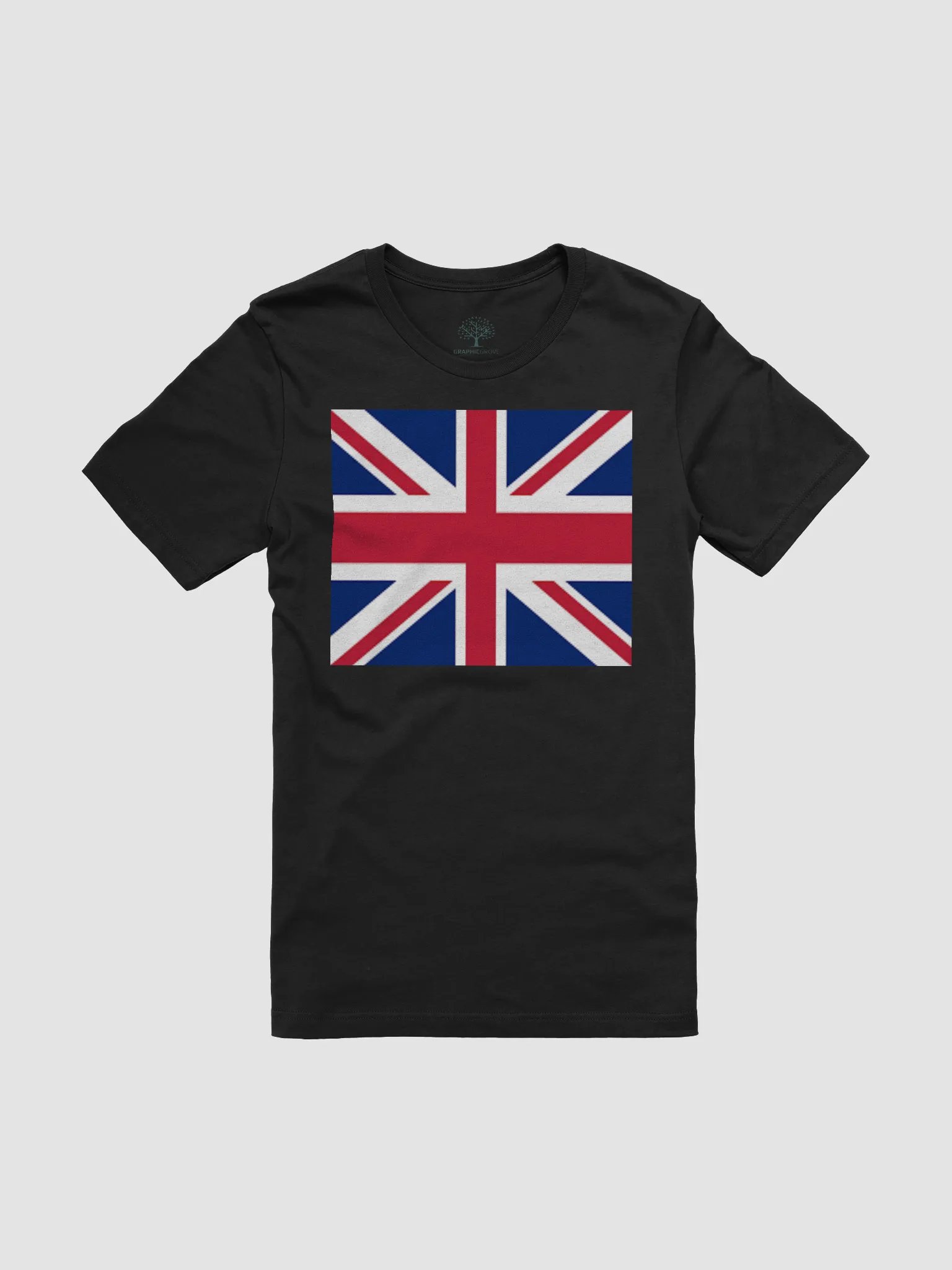 Graphic Grove Patriotic UK Flag Unisex Cotton T-Shirt product image (3)