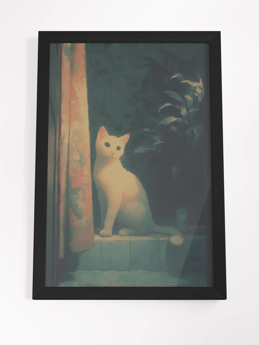 Serene Cat Framed Matte Poster product image (4)