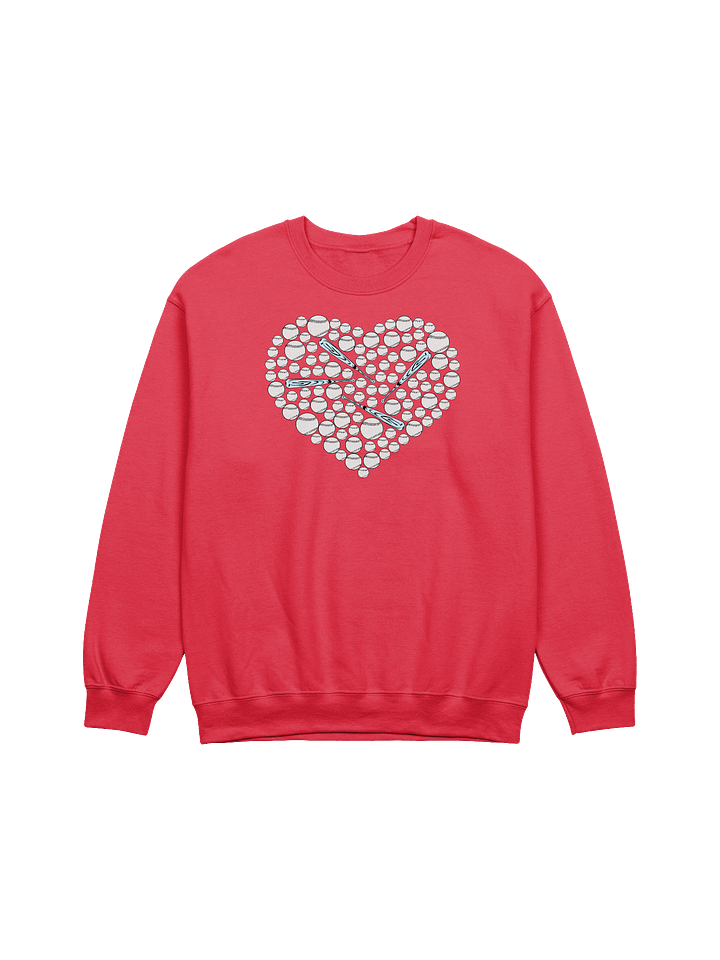 Pure Heart Baseball Love Crewneck Sweatshirt product image (1)