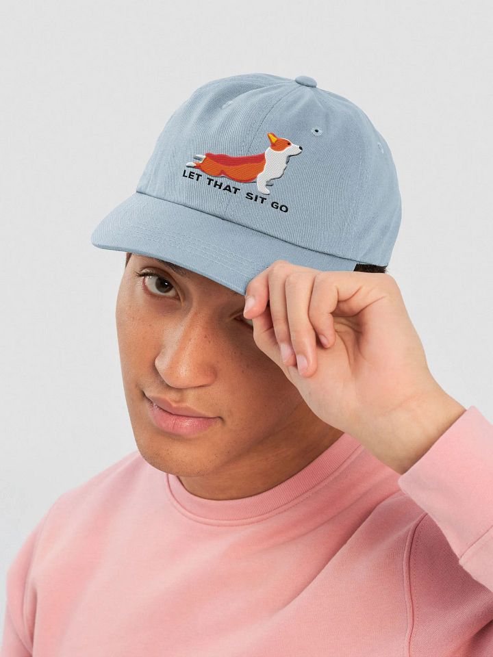 Let that Sit Go Classic Dad Hat(Embroidered) of a Pembroke Welsh Corgi product image (10)