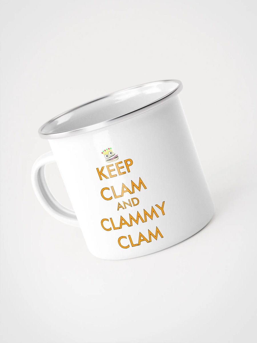 Keep Clam and Clammy Clam Enamel Mug product image (1)