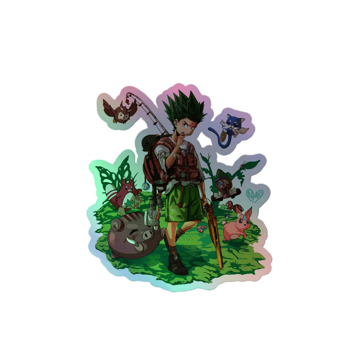 Gon Huntin' Holographic Sticker Sheet product image (2)