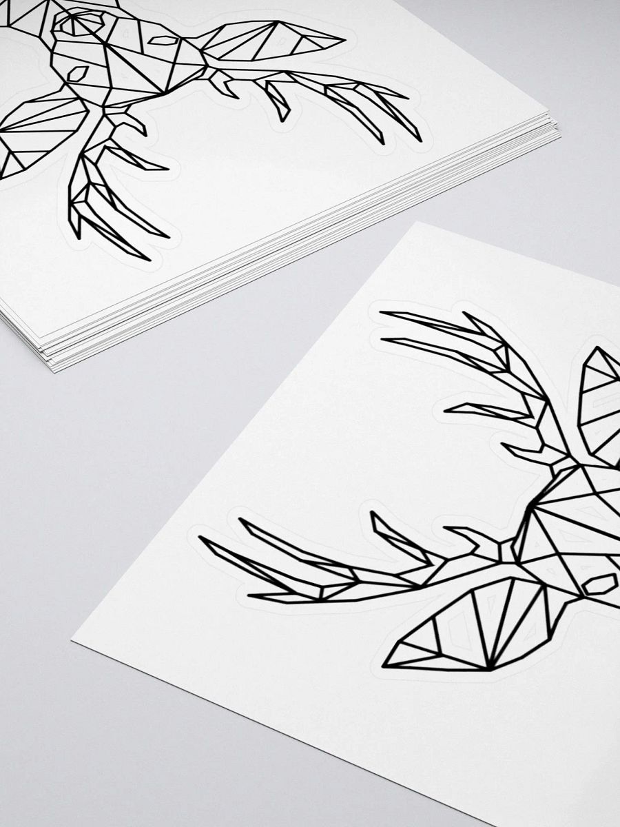Fractal Deer Kiss-Cut Sticker product image (8)