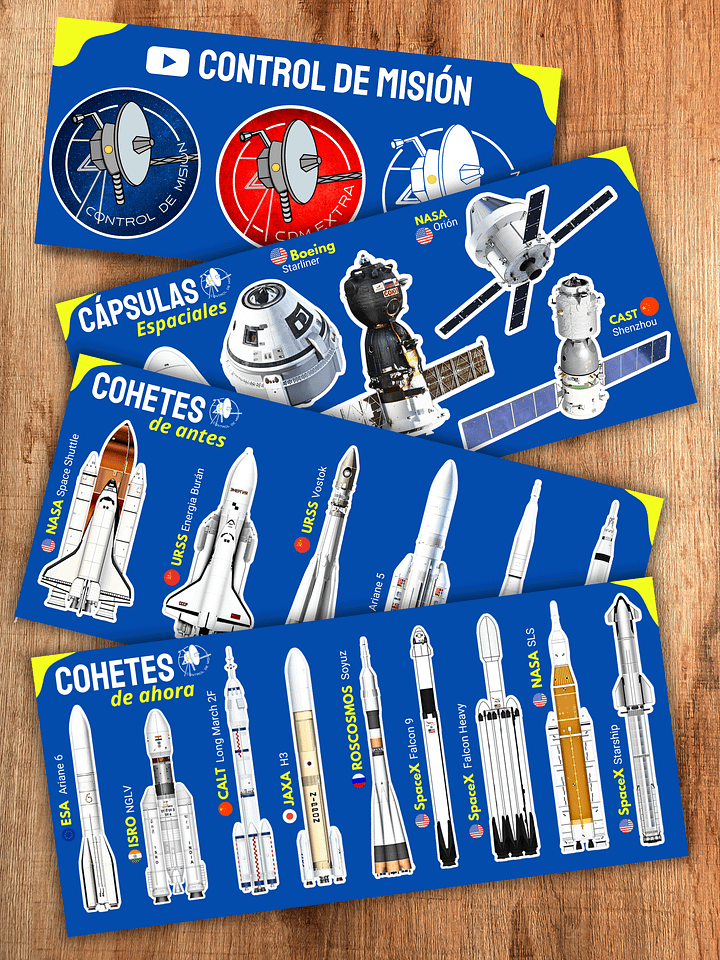 Pack de Stickers "Colección Espacial Completa" product image (1)