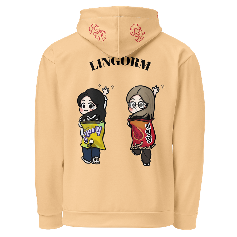 LingOrm Shrimp Cracker Unisex Hoodie (Frangipani) product image (3)