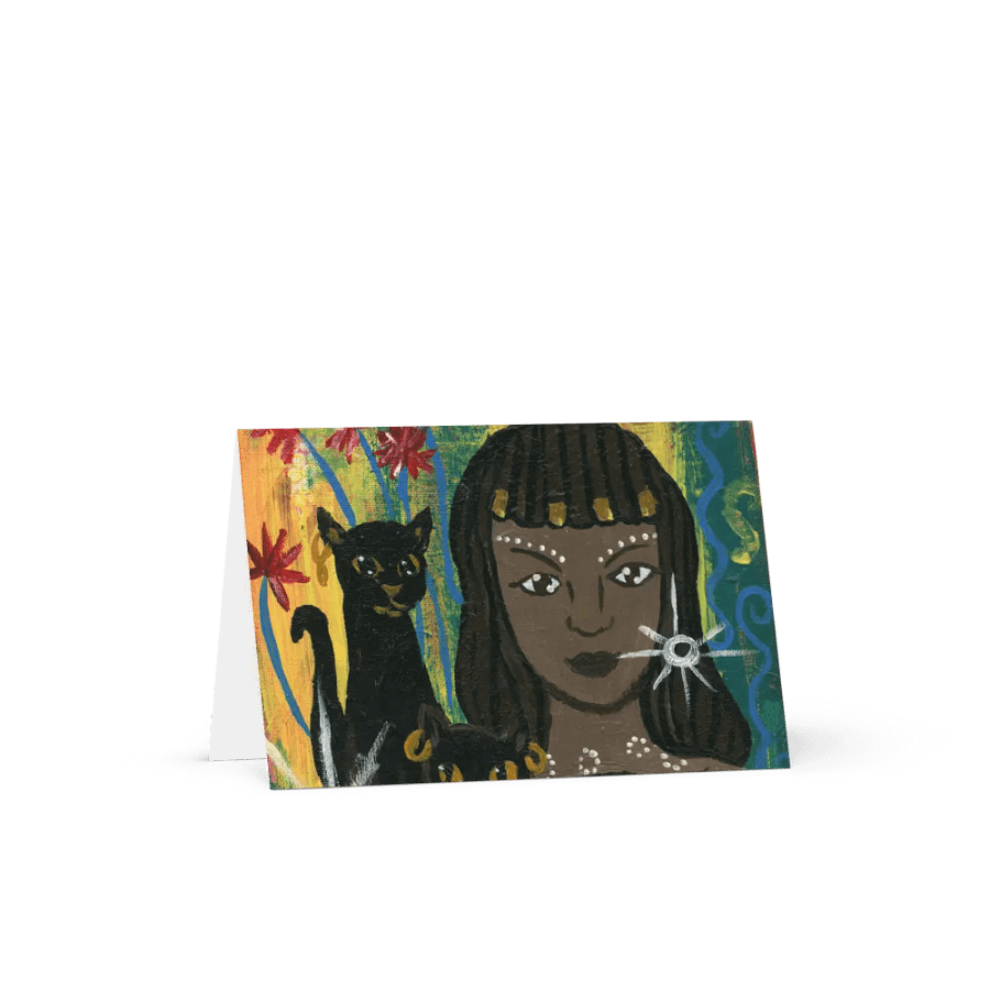 Goddess Bastet Greeting Card product image (1)