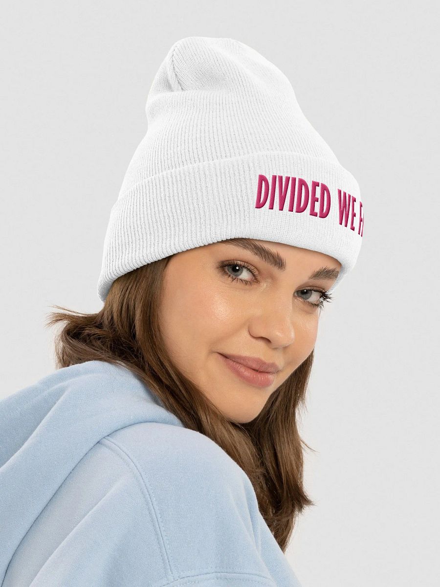 Divided We Fall - Pink - Yupoong Cuffed Beanie product image (4)