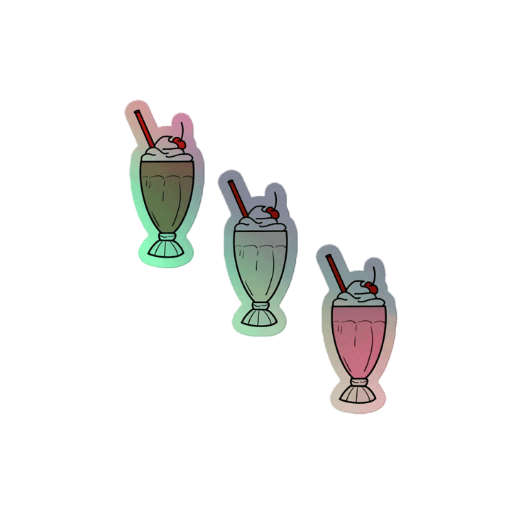 Milkshake Stickers (3 Pack) | Holographic product image (2)