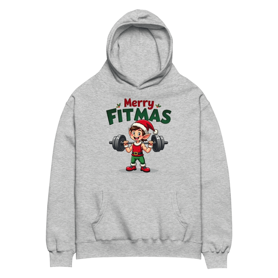 Merry Fitmas Elf Oversized Hoodie product image (2)