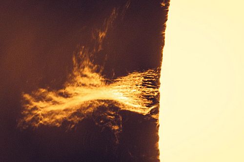 This was a monstrous prominence imaged August 27th 2022. I did some rough maths, and if my calculations are anywhere close to...