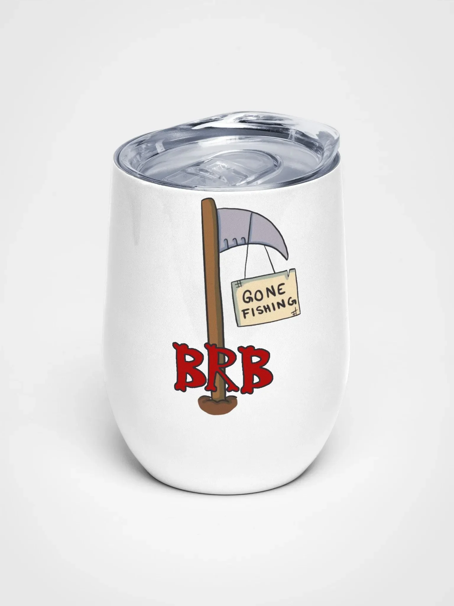 Gone Fishing Wine Tumbler product image (1)