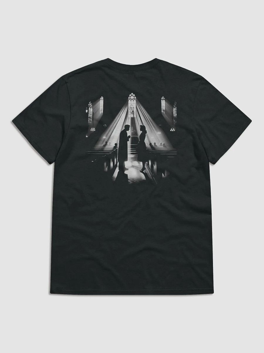 Sacred Noir: Whispered Vows in Light and Shadow (Womens Tee) product image (1)