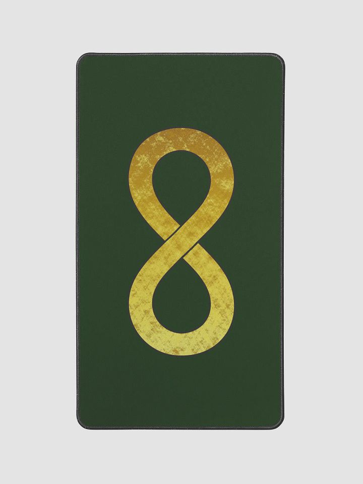 Golden Infinity Desk Mat (Green, 12" x 22") product image (2)