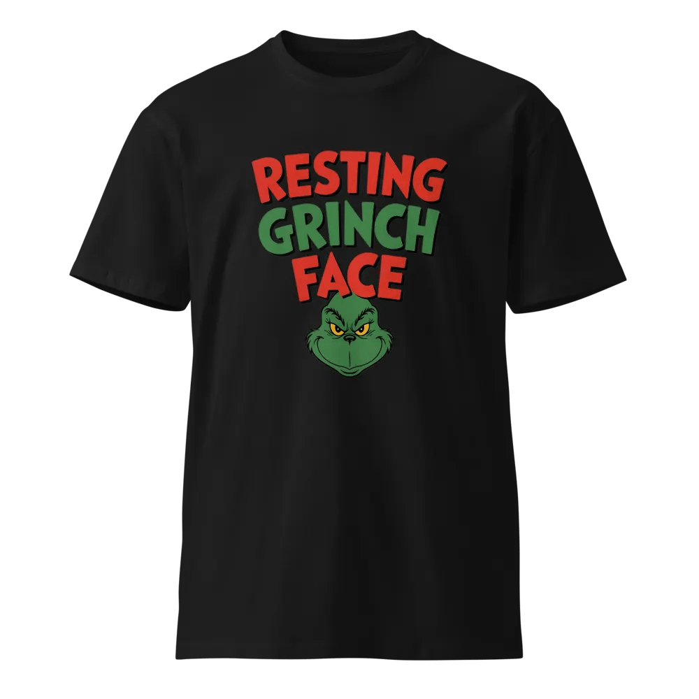Resting Grinch Face Unisex Premium Tee product image (1)