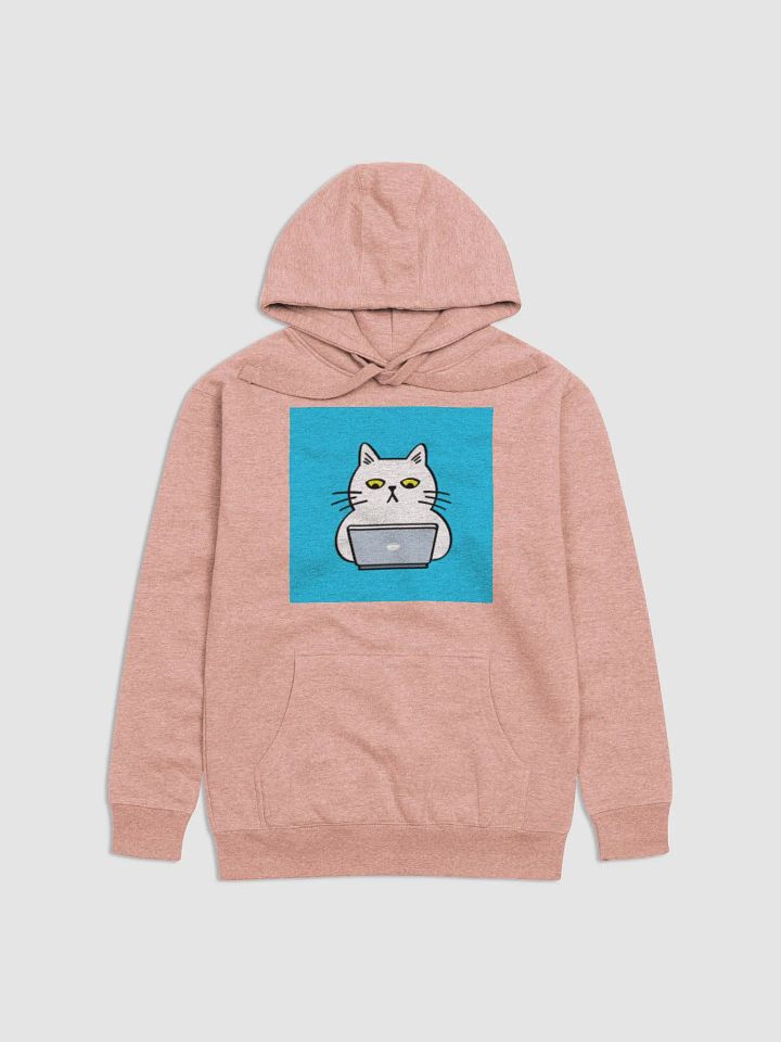 Cute Cat on laptop Unisex Hoodie product image (5)