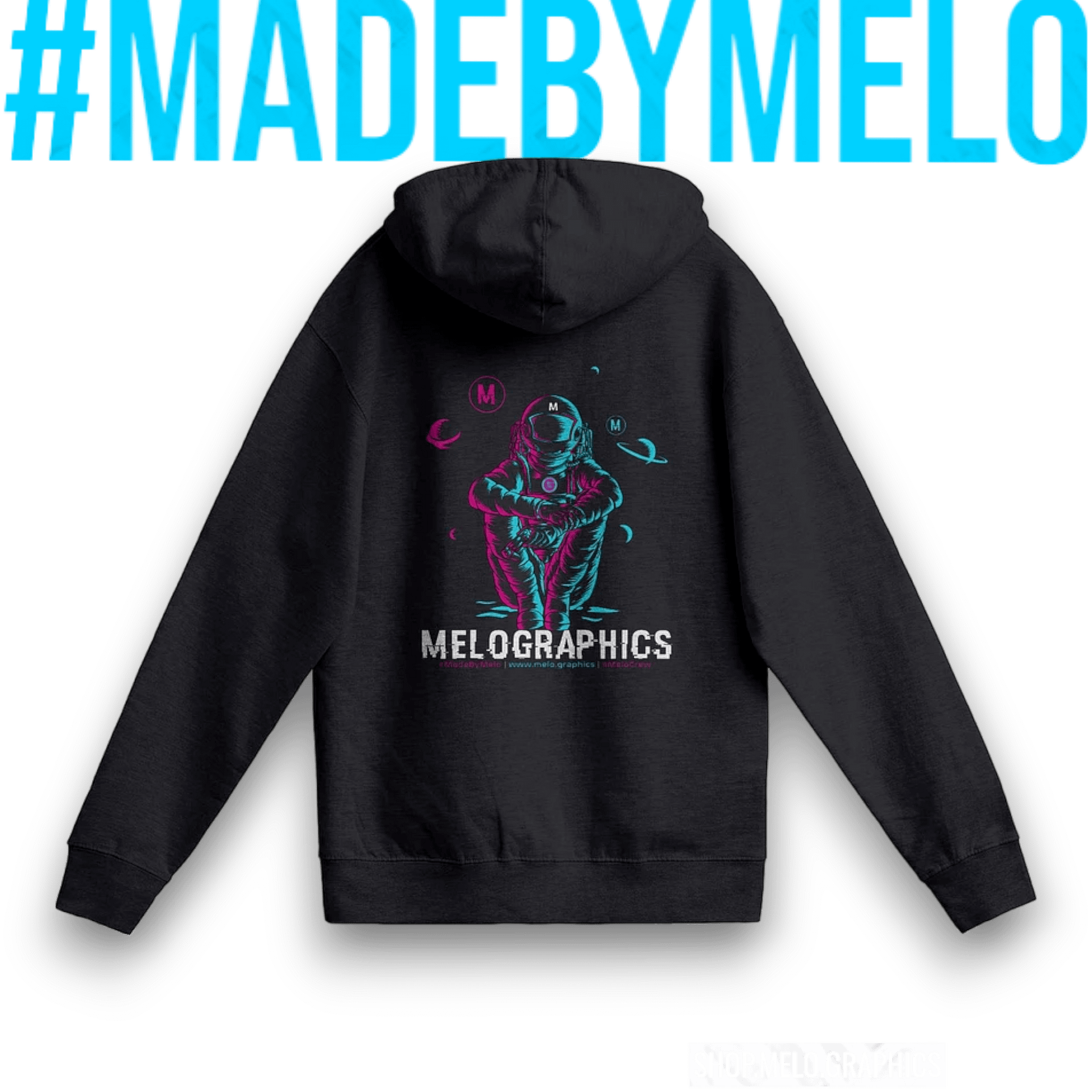 #MeloCrew Vibes: Duotone - Premium Zip Hoodie | #MadeByMELO product image (3)