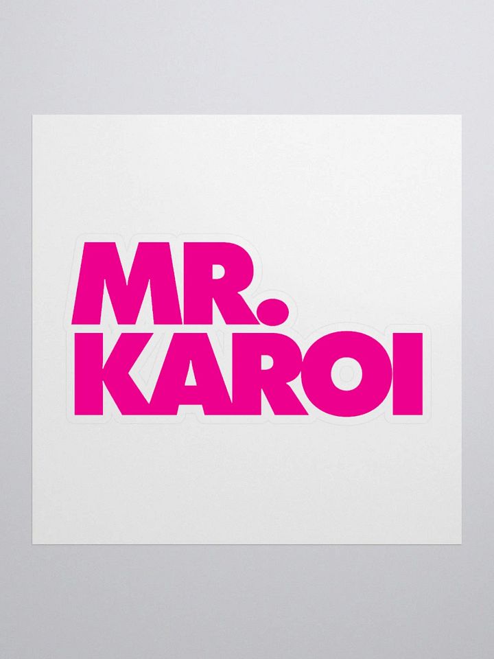 Mr. Karoi Pink Logo Sticker product image (3)