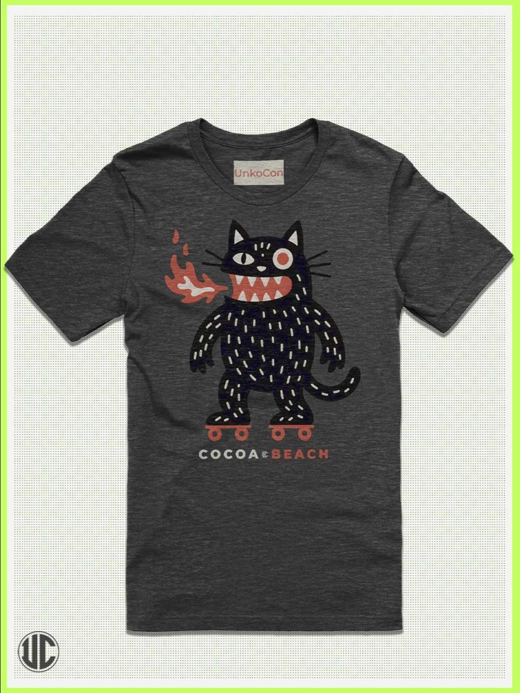 Roller Skate | Cocoa Beach | UnkoCon Original | Roller Skating Tee product image (1)