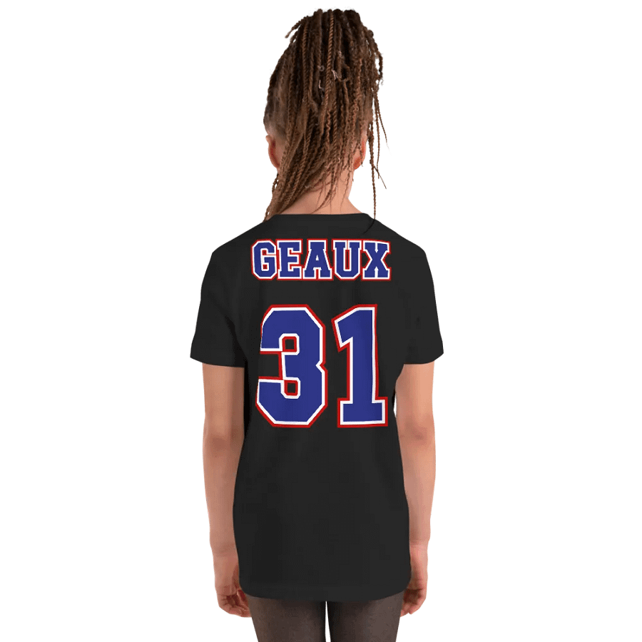 GEAUX 31 Youth Sports Jersey Tee - Back Only Design product image (8)