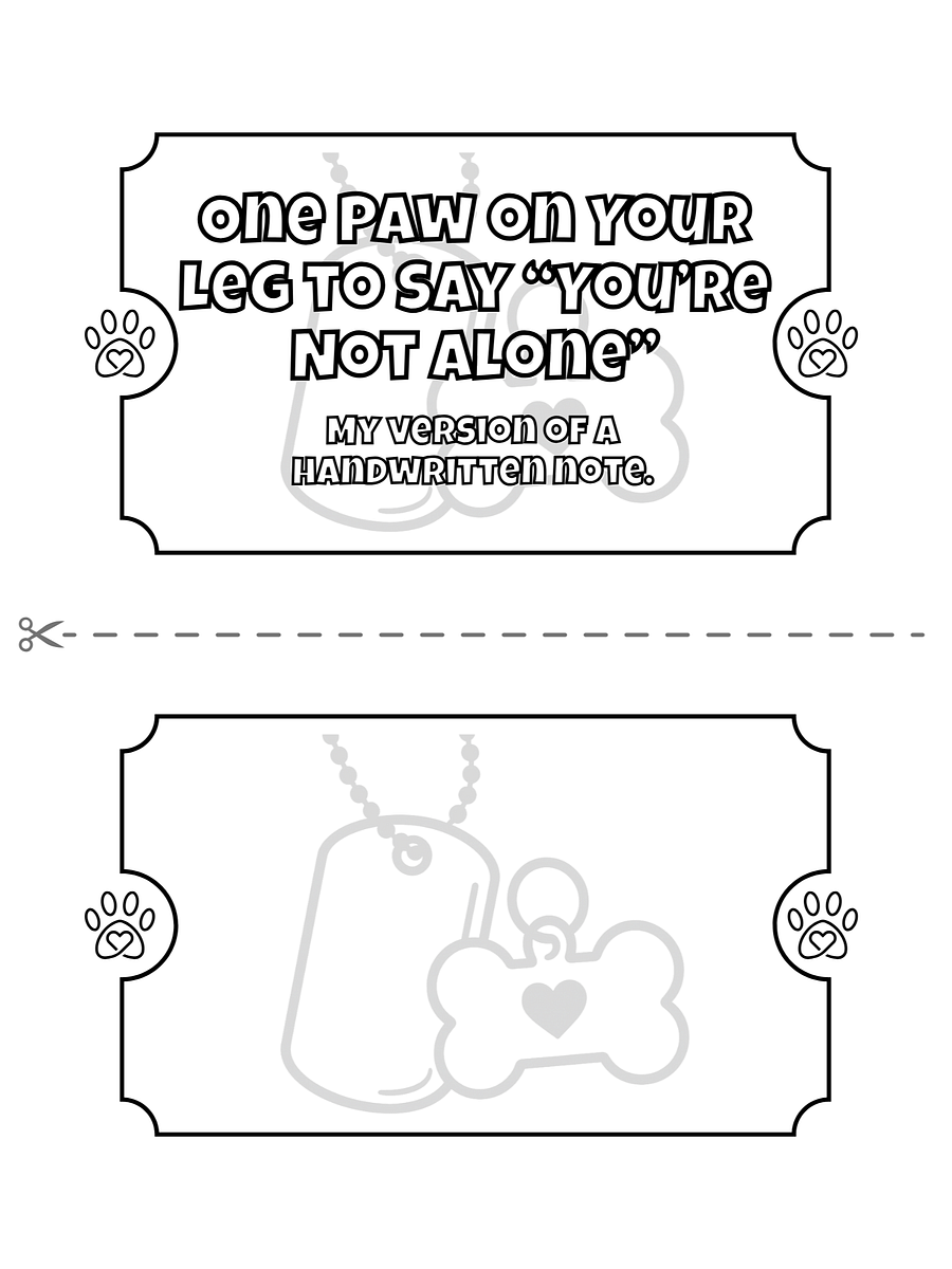Coupon Coloring Book From Your Dog, Military Spouse Edition (Digital Download): 25 Snarky and Sweet Coupons For the Strongest Human I Know product image (3)
