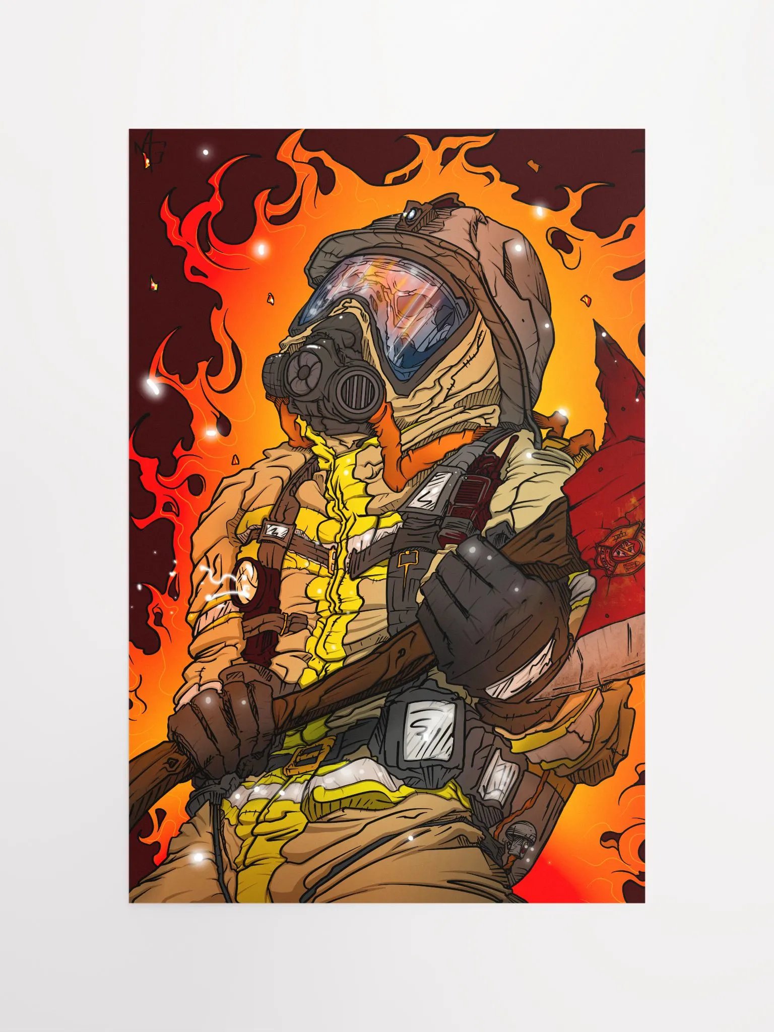 Firemen's Sacrifice Matte Poster Print product image (4)