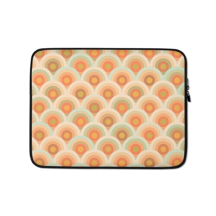 Retro Scalloped Laptop Sleeve product image (1)