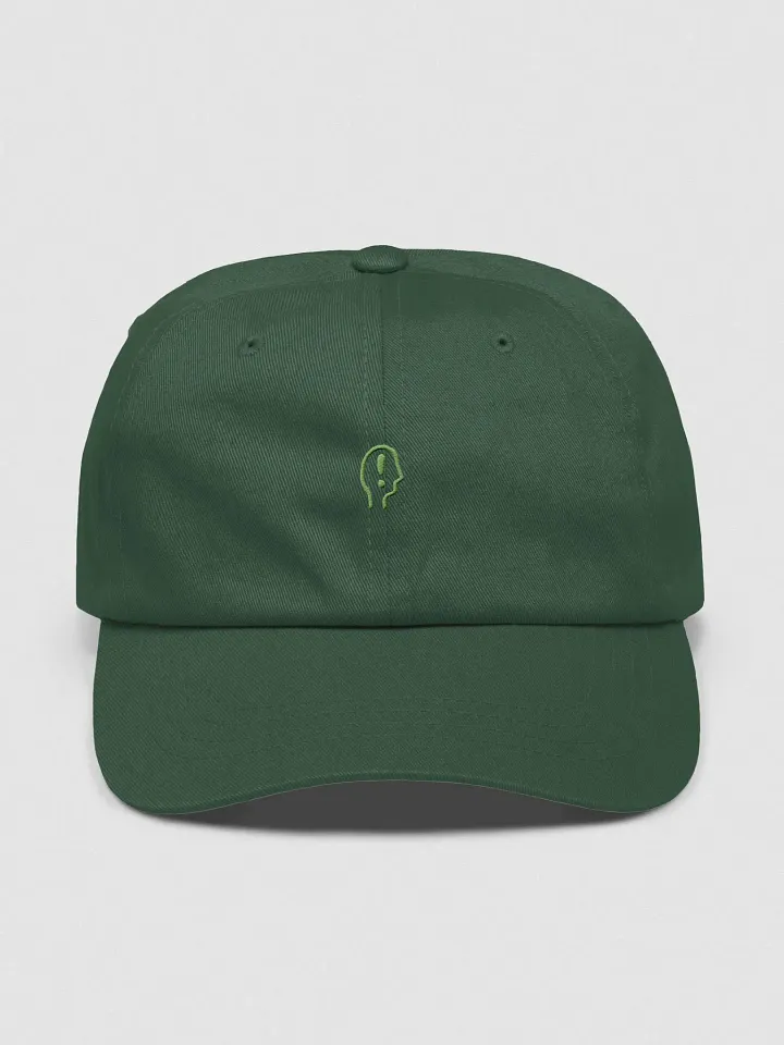 EXCLAIMING MENTALLY (sm. design, light green thread) classic dad hat product image (49)