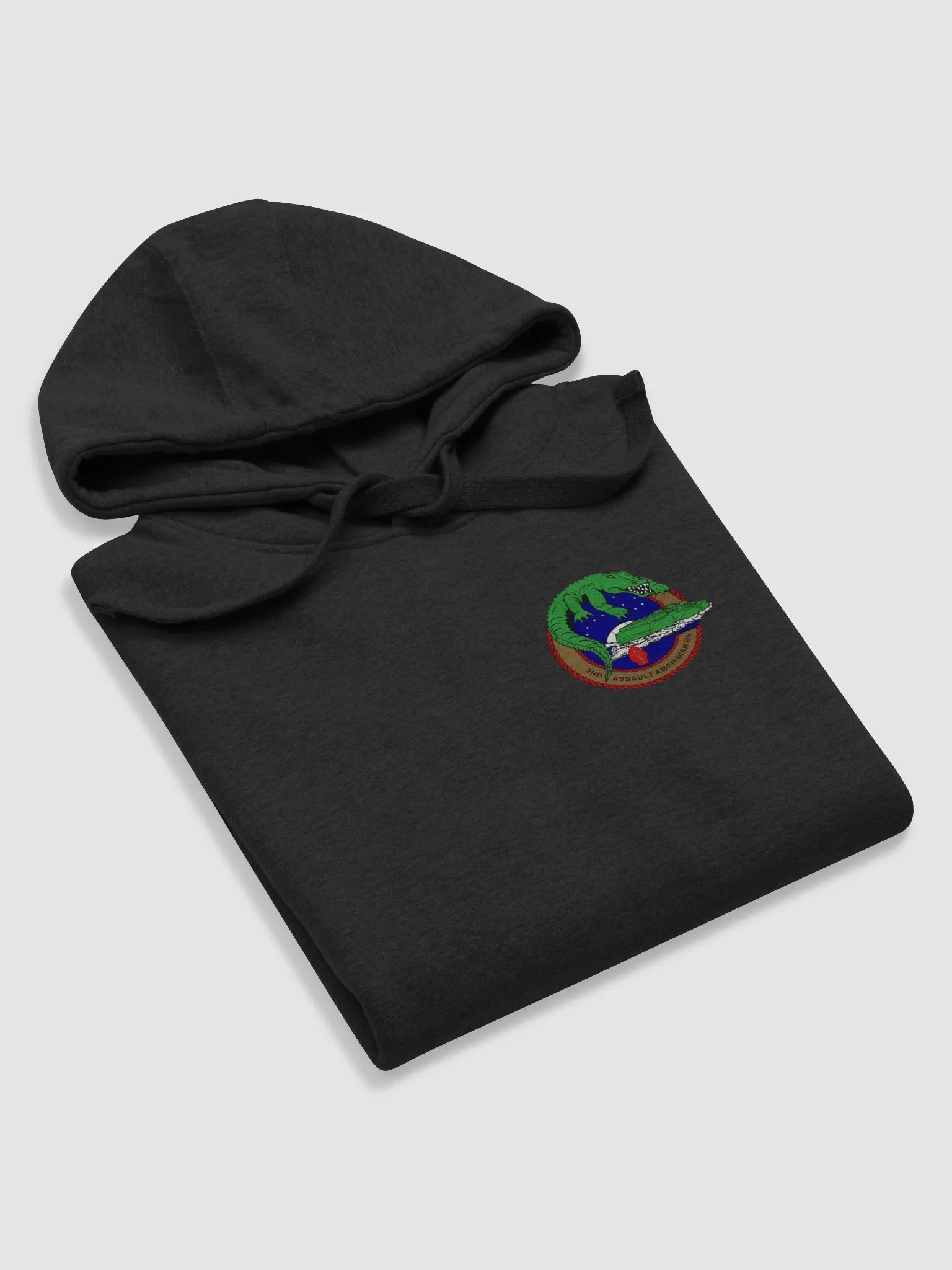 2nd Assault Amphibian Battalion Dark Hooded Sweatshirt product image (5)