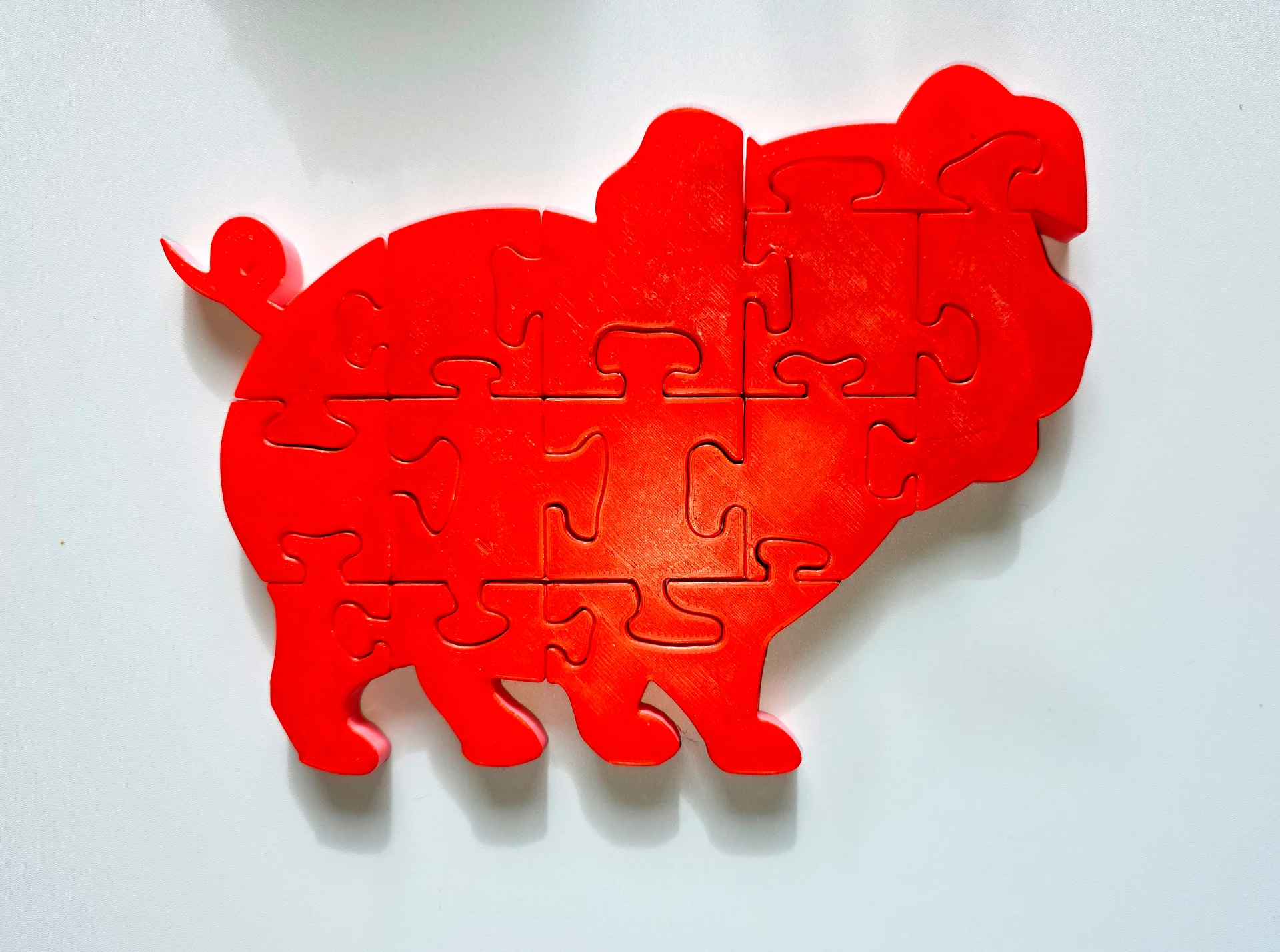 Pig 3D Printed Jigsaw Puzzle – A Barnyard Friend for Playtime! product image (3)