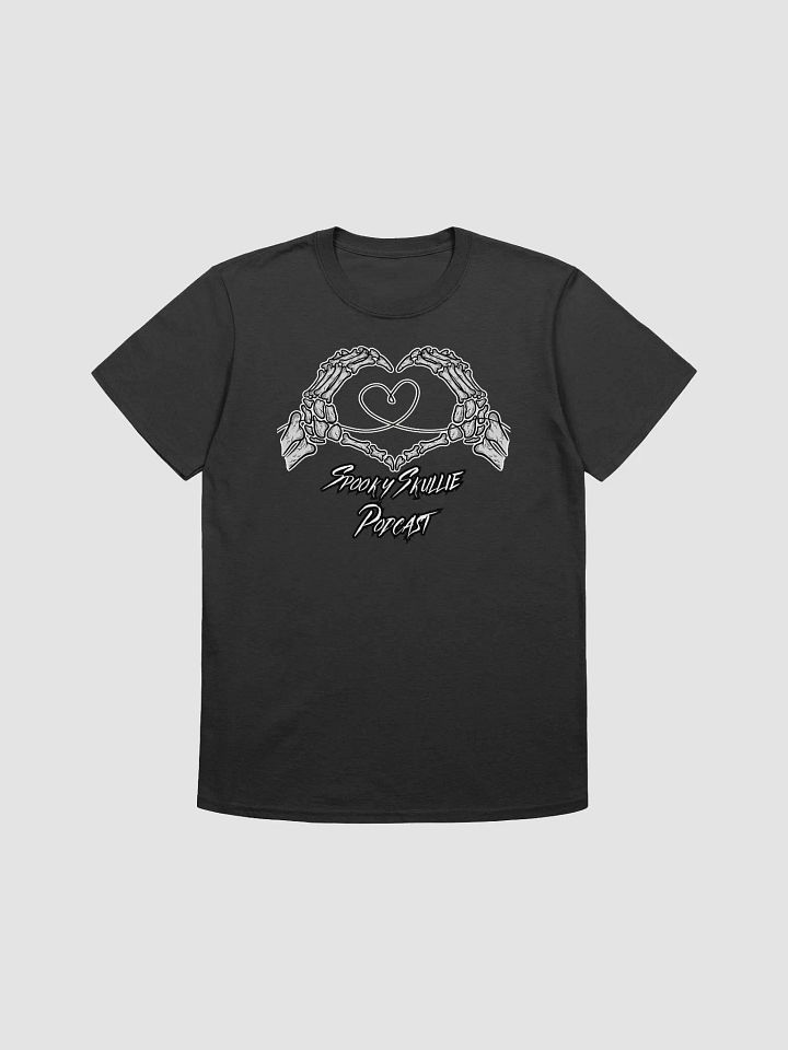 Spooky Skullie Podcast Heart Hands Soft Shirt product image (2)