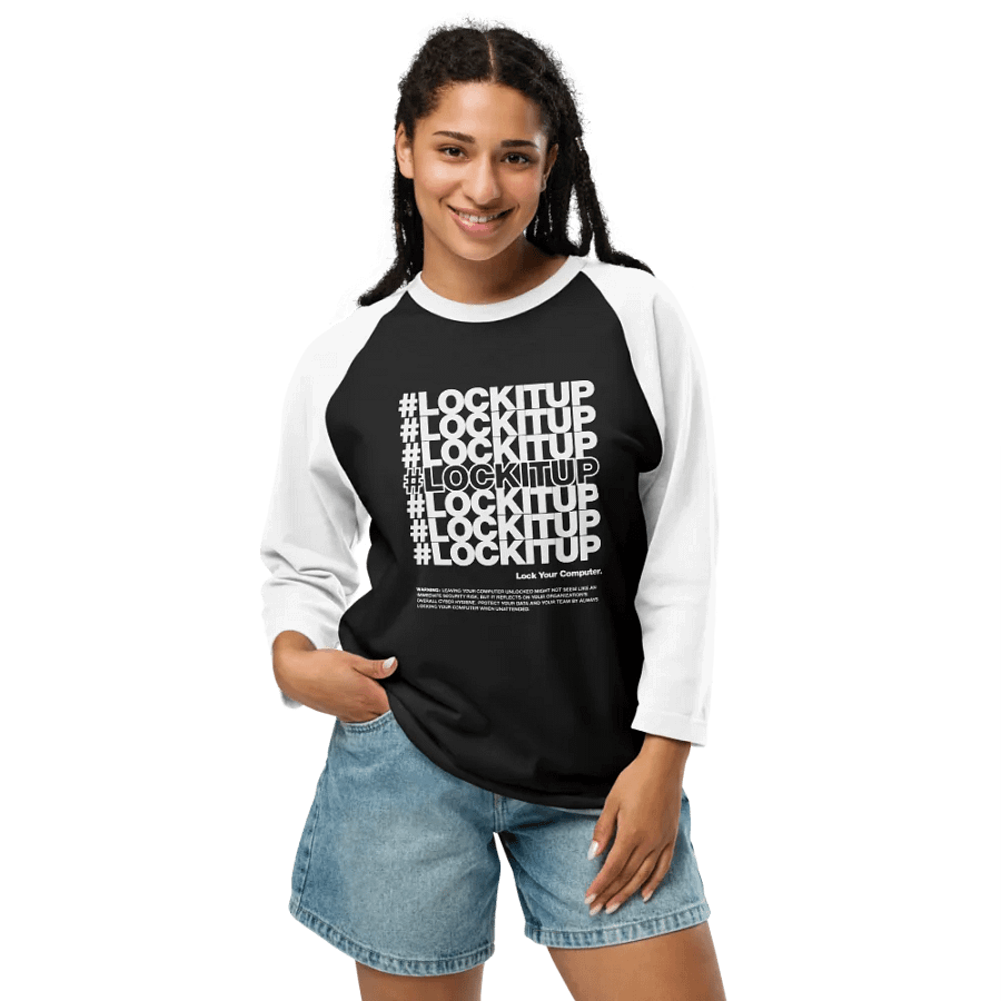 #LOCKITUP B&W - Raglan Tee product image (8)