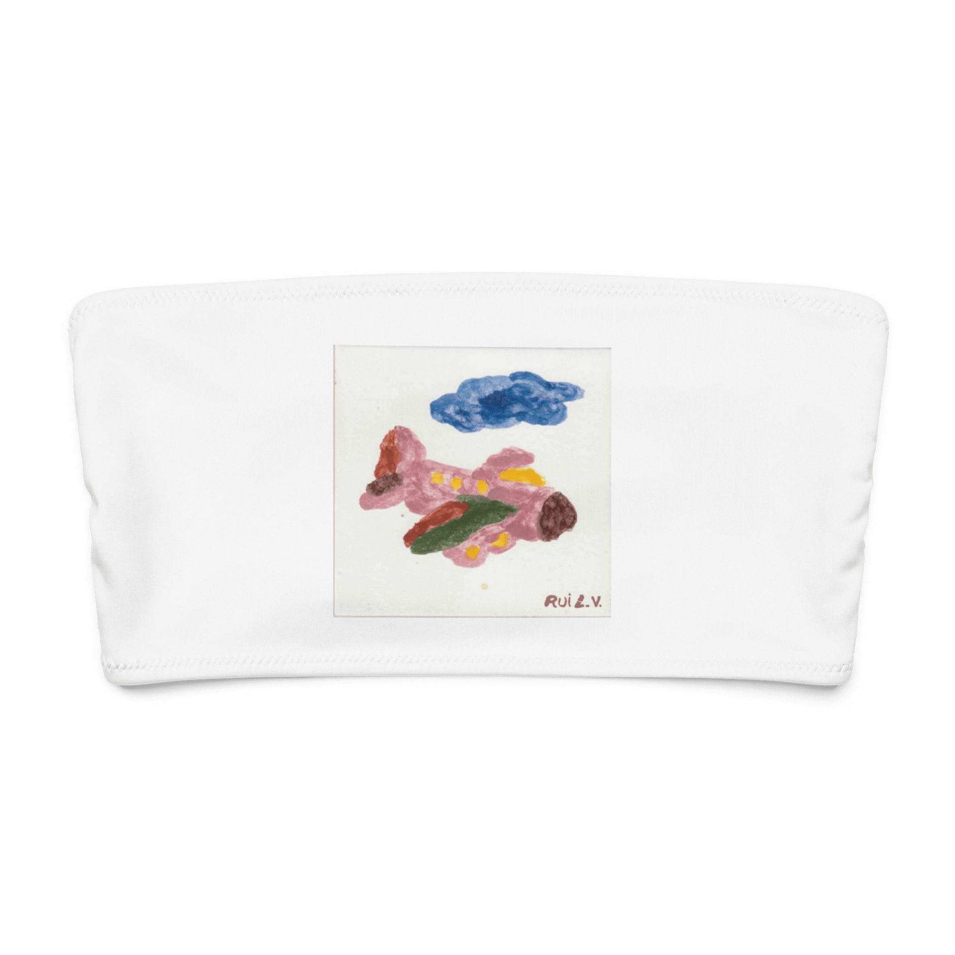 Kid Airplane (All-Over Print Recycled Bandeau Bikini Top) product image (6)
