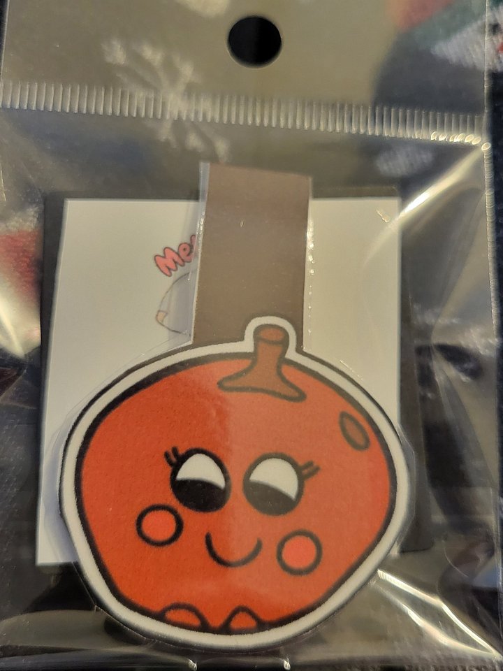 Cute Cartoon Angie Apple Character Magnetic Laminated Bookmark for Foodies product image (1)