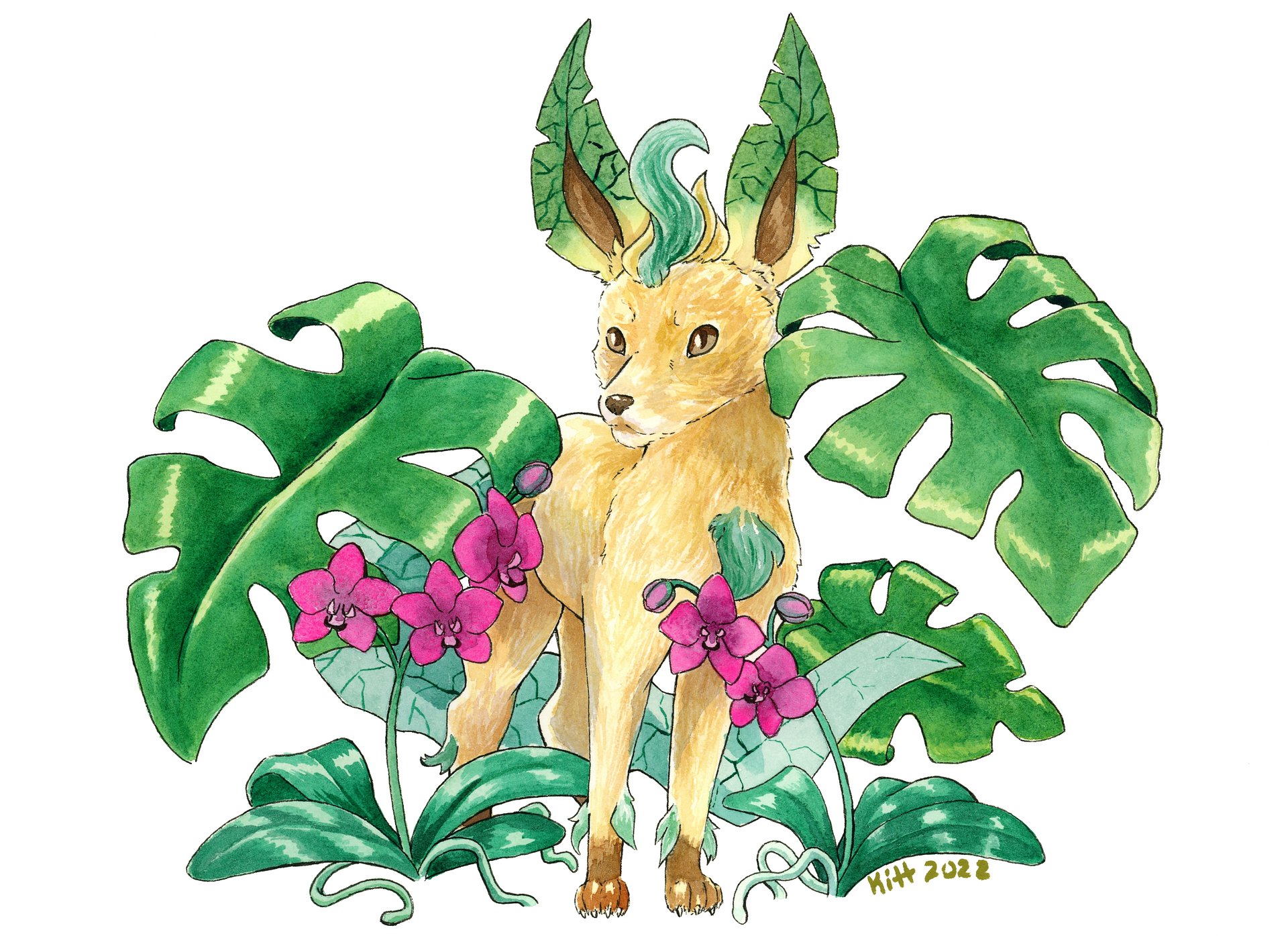 Monstera Leafeon 8.5x11 Print product image (1)