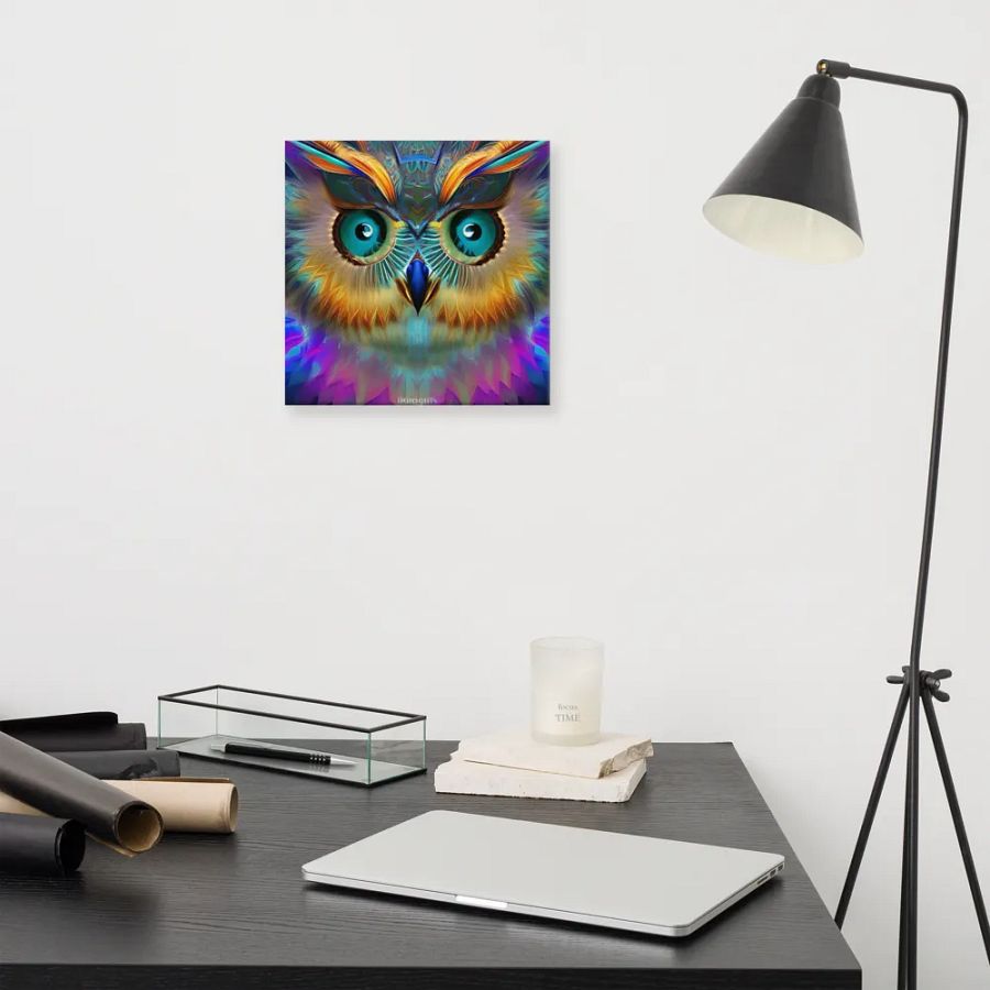 Fantasy Fractal Owl Art - v15 product image (11)