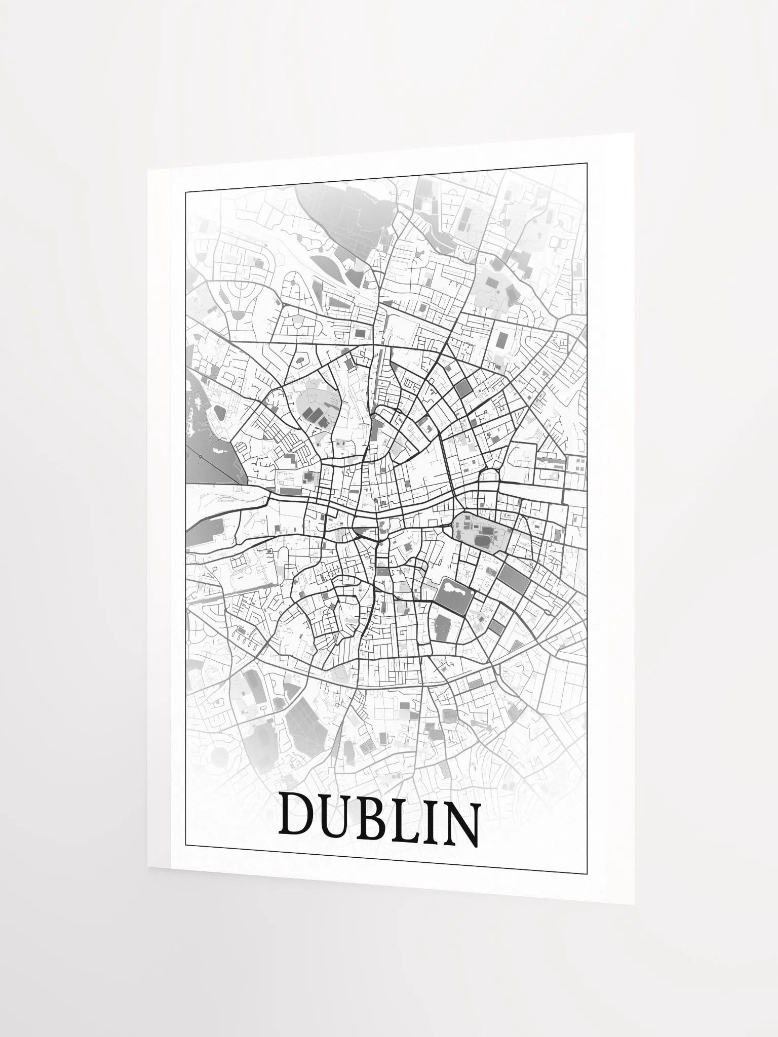 Dublin, Éire, city map print product image (8)