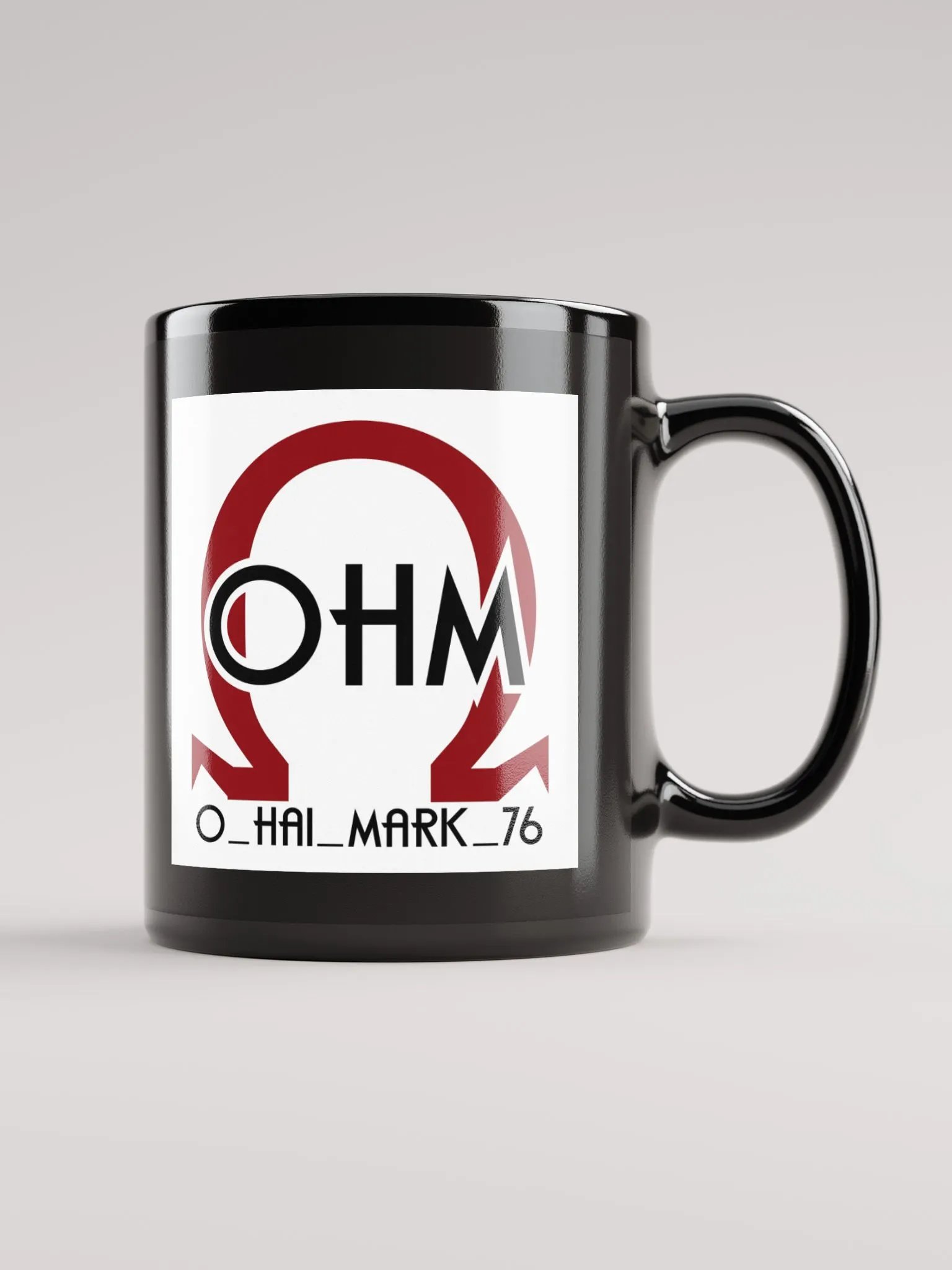 Black Mug White Logo product image (2)