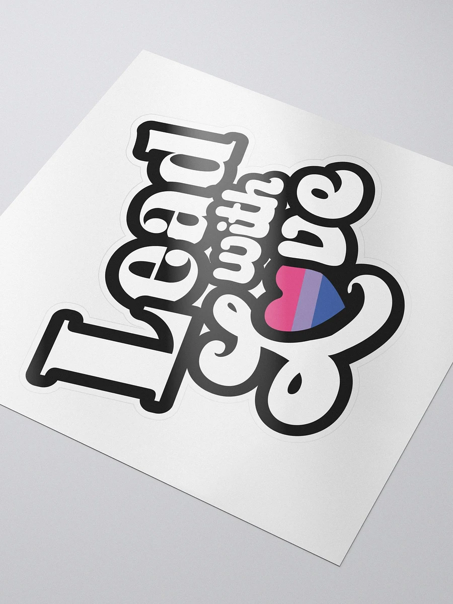 Lead With Love Sticker: Bisexual product image (3)