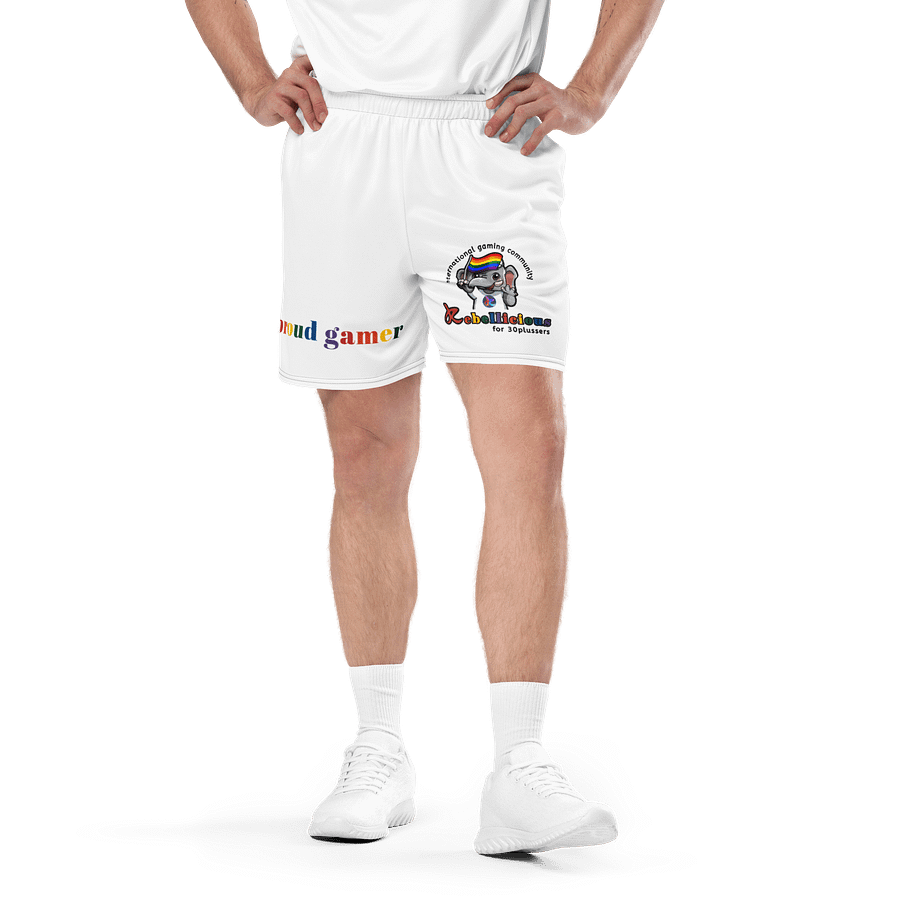 Unisex Shorts Proud Gamer White product image (1)