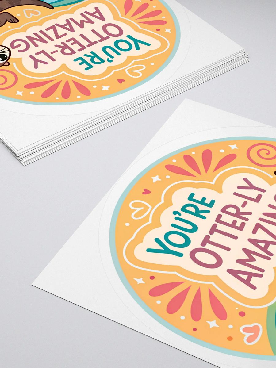 Otter-ly Amazing Kiss Cut Stickers product image (12)