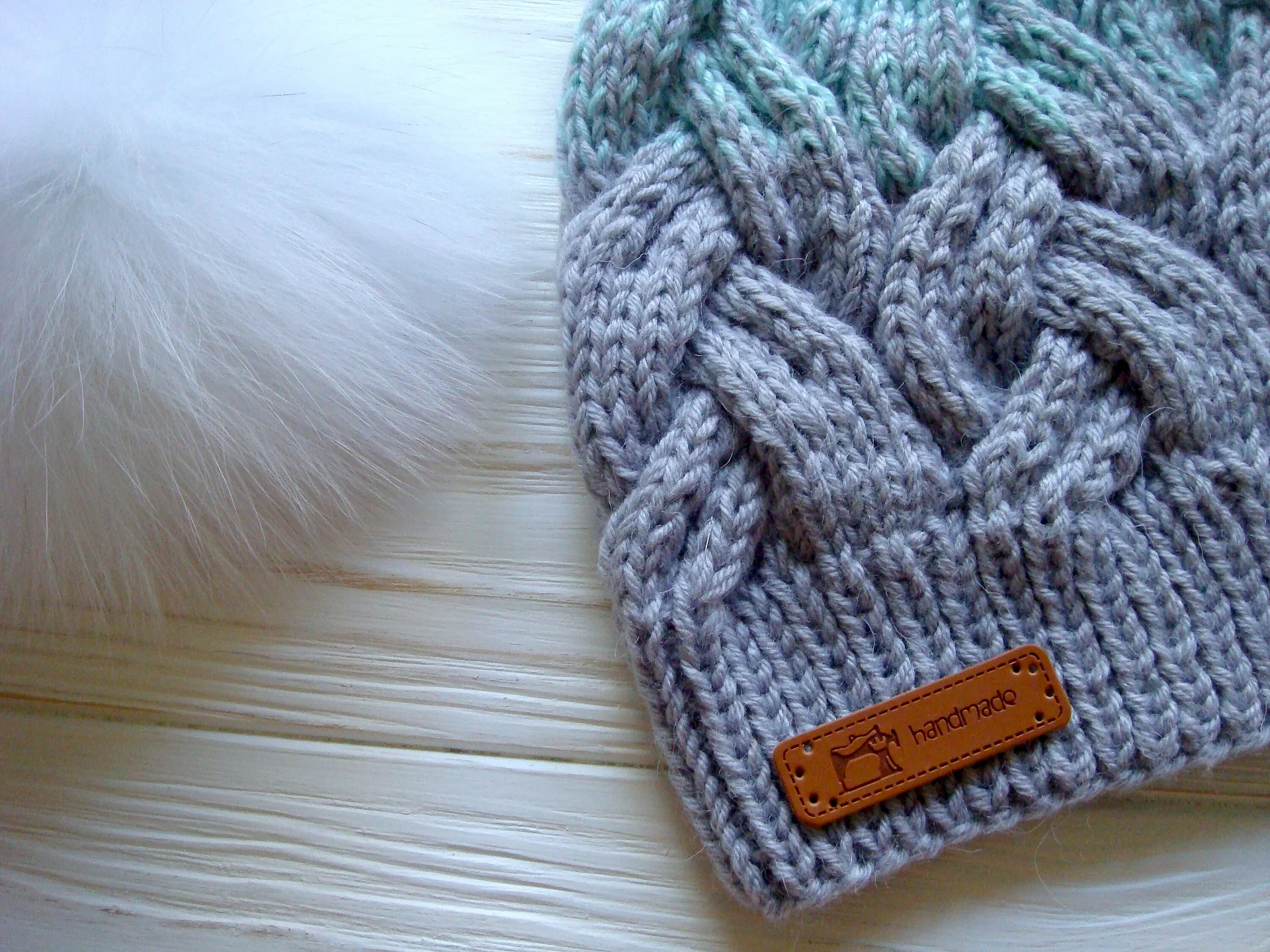 Gradient Two-Colors Knit Hat Pattern product image (7)