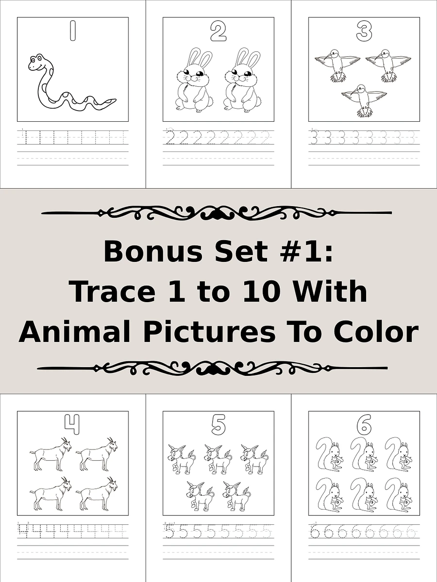 Printable Number Tracing Practice Pages product image (4)