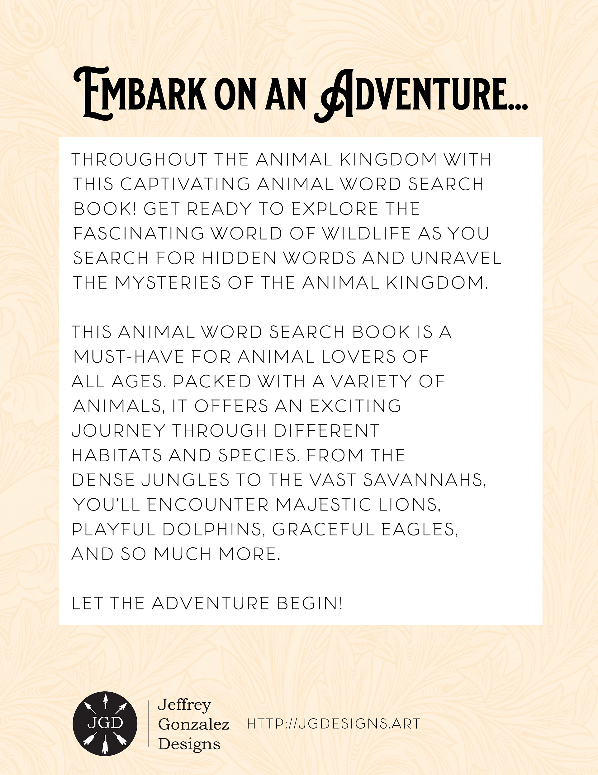 Animal Word Search: 43 Puzzles & Solutions - Printable E-Book PDF product image (2)