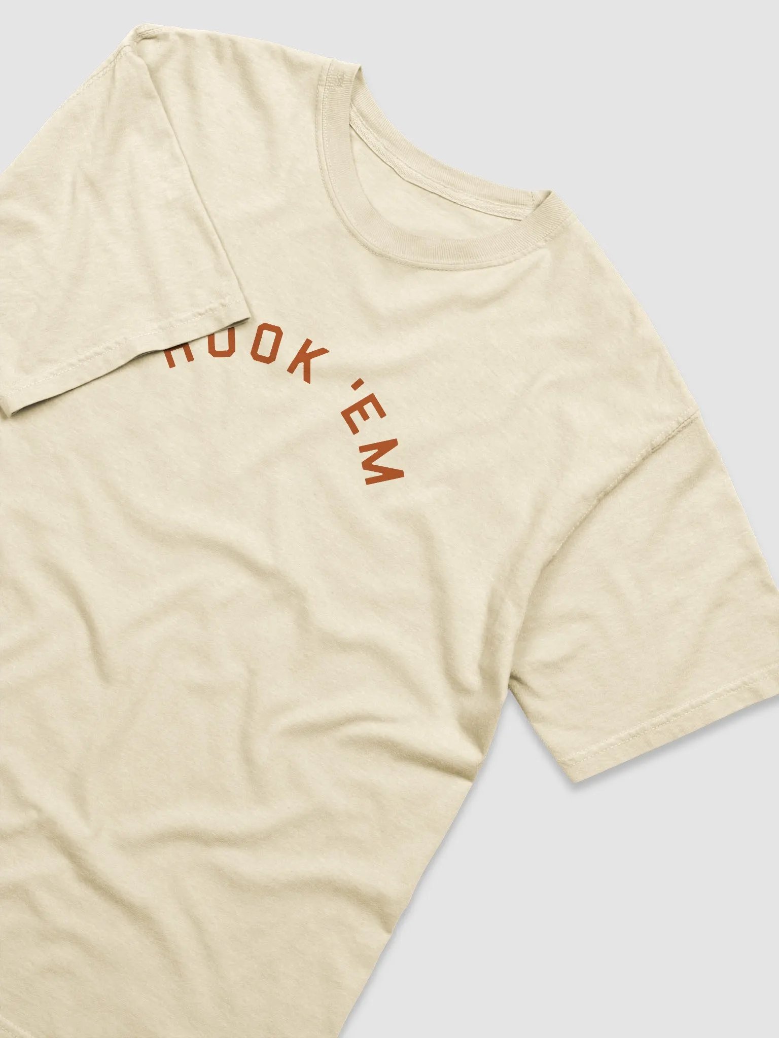 Hook 'Em T-Shirt on Ivory/White product image (5)