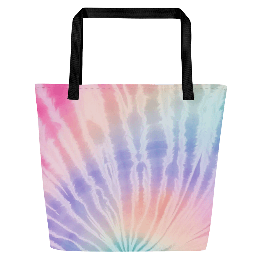 Pastel Radiance Tie-Dye Tote Bag product image (7)