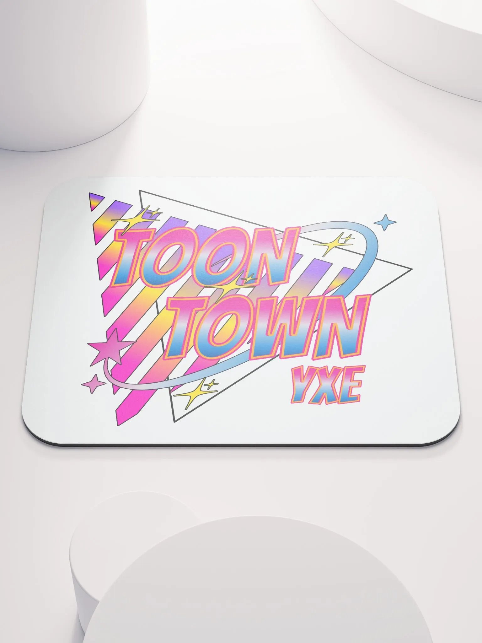 Toon Town Yxe Triangle Mouse Pad product image (2)