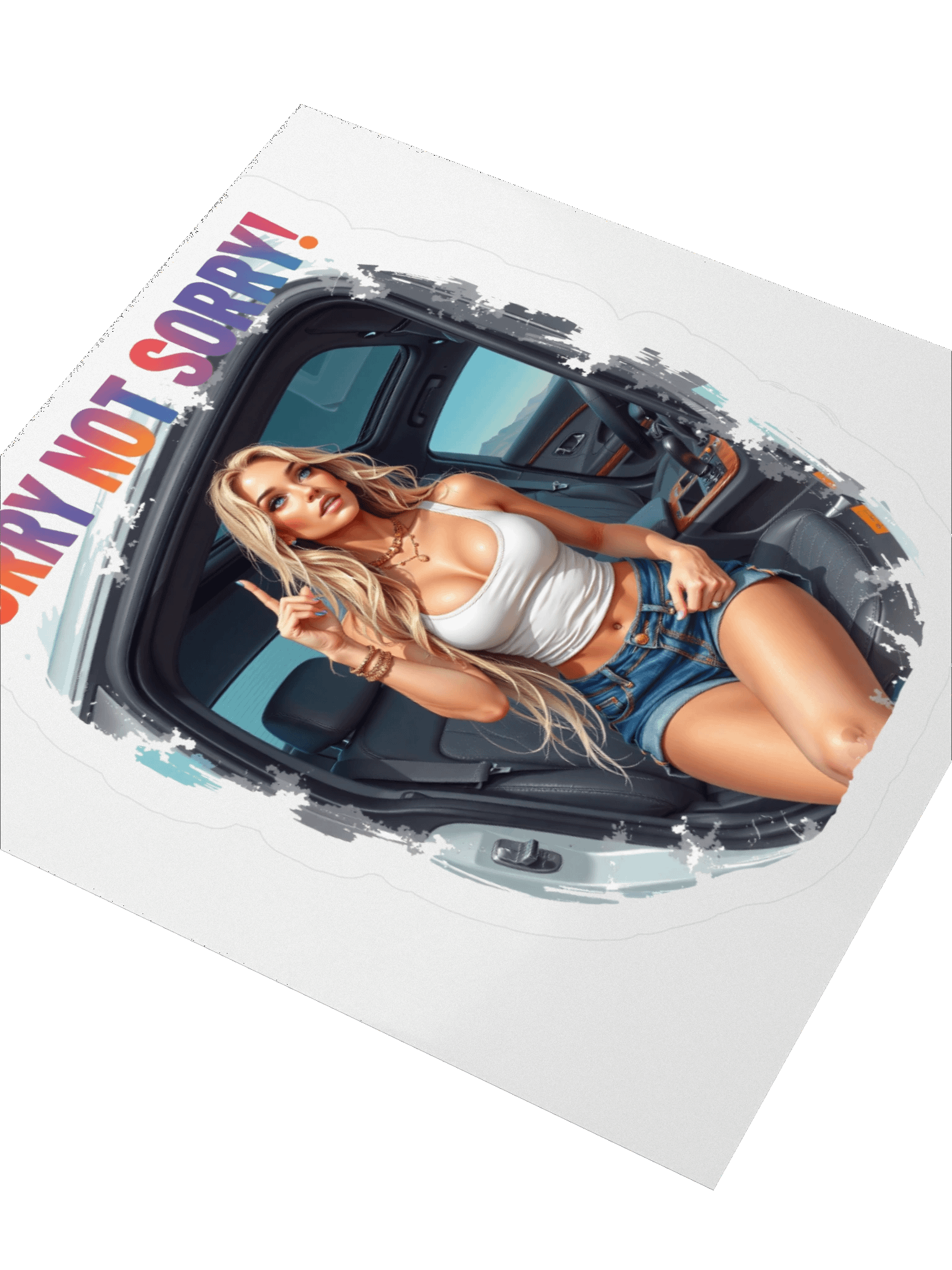 Sorry Not Sorry! Kiss Cut Stickers product image (8)