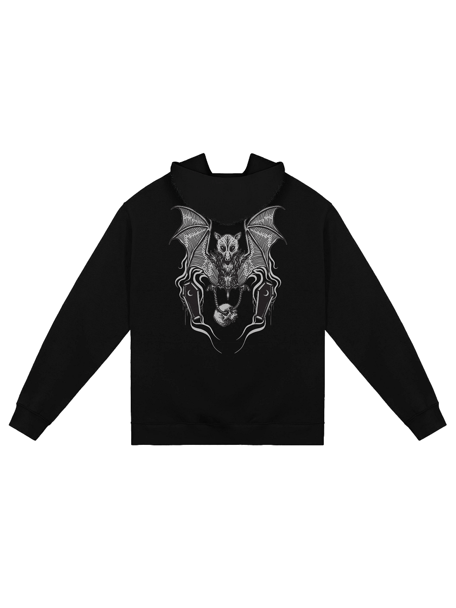 Gothic Bat and Skull Oversized Hoodie product image (4)