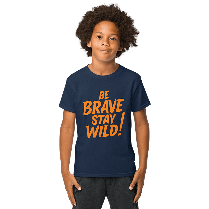 Be Brave Stay Wild! Youth Sports Tee product image (1)