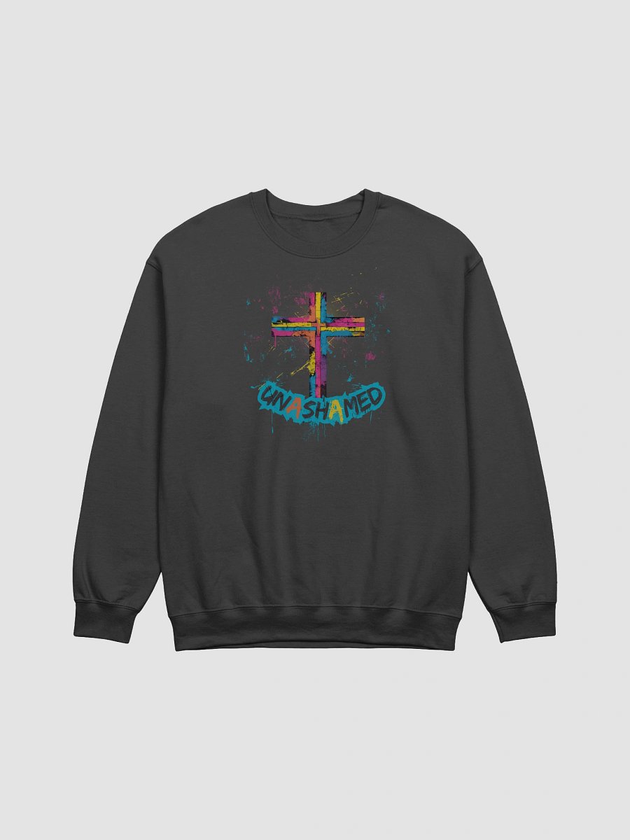 Unashamed Ro 1:16 Cross Sweatshirt - Unisex Gildan Classic fit product image (1)